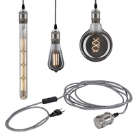 Paulmann 79771 suspension lighting Flexible mount E27 LED Grey, Nickel