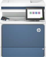 HP LaserJet Color Enterprise MFP 5800dn Drucker, Drucken, Kopieren, Scannen, Faxen (optional), Automatische Dokumentenzuführung; Optionale Fächer mit hoher Kapazität; Touchscree...