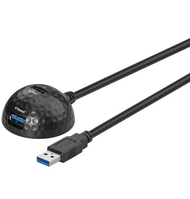 Microconnect USB3.0AAFD1.5 hub & concentrateur Noir