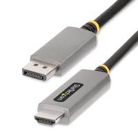StarTech.com Cavo adattatore DisplayPort HDMI da 2 m, 8K 60Hz, 4K 144Hz, HDR10, Convertitore video attivo da DisplayPort 1.4 a HDMI 2.1, Da desktop DisplayPort a monitor HDMI, M...