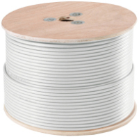 ABUS KA9001 cable coaxial 100 m Blanco