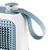 De’Longhi HFX10B03.LB calefactor eléctrico Interior Azul, Gris 360 W Ventilador eléctrico