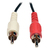 Tripp Lite P316-06N Cable Adaptador Divisor en "Y" Mini Estéreo de 3.5 mm a Dos Audio RCA (3.5 mm H a 2x RCA M) de 15.24 cm [6 Pulgadas]