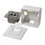 LogiLink NP0035A socket-outlet RJ-45 Metallic, White