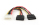 Gembird CC-SATA-PSY-0.3M cable de SATA 0,3 m Multicolor