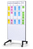 Legamaster mobiel glasbord 90x175cm wit