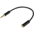 SpeaKa Professional SP-7870156 audio kábel 0,1 M 3.5mm 2.5mm Fekete
