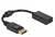 DeLOCK 61011 câble vidéo et adaptateur 0,15 m DisplayPort HDMI Noir