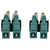 Tripp Lite N820X-02M-OM4 400G Multimode 50/125 OM4 Switchable Fiber Optic Cable (Duplex LC-PC M/M), LSZH, Aqua, 2 m (6.6 ft.)