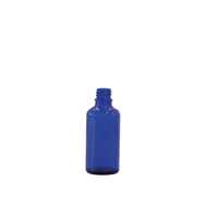 Frasco de vidrio azul boca estrecha, DIN-18, 10 ml, 192 uds