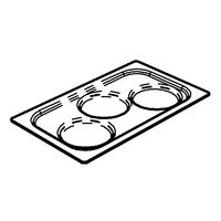SPARE Behälter Eisbehälter für Frischeplatte (GN) Eisbehälter, Kunststoff (weiß)