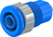 4 mm Sicherheitsbuchse blau SLB4-E