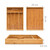 Relaxdays Besteckkasten HxBxT: ca. 4,5 x 25,5 x 34 cm Besteckbox aus Bambus Besteckeinteiler für die Schublade mit 5 Fächern als Besteckeinsatz und Schubladenorganizer Besteckeinlage aus Holz, natur