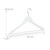 Relaxdays Kleiderbügel im 50er Set, Hosenstange, für Röcke, Hemden, Jacken, Haken 360° drehbar, stabil, Holz, weiß
