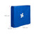 Relaxdays Tischtennisplatte Abdeckung, HBT: 145x150x70 cm, Abdeckplane Tischtennistisch, Outdoor Hülle, Kunststoff, blau