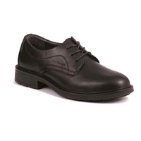 Black Executive Apron Front Tie Shoe S1P - Size 6