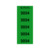 Etikett (Bogen). Werkstoff: k.A.. Farbe: schwarz/grün, Anzahl der Etiketten je Packung: 50. k.A. mm