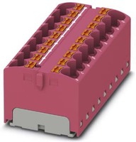 Verteilerblock 18p, 0,2-6qmm pink PTFIX 18X4-G PK