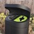 Torpedo Double External Recycling Bin With Hood - 120 Litre - Black