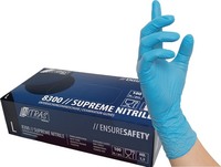 NITRAS 8300-L Einweghandschuh SUPREME NITRILE Größe L blau Nitril EN ISO 374 PSA