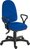 Ergo Trio Ergonomic High Back Fabric Operator Office Chair with Fixed Arms Blue - 2901BLU/0288 -
