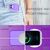NALIA Klare Neon Handy Hülle für iPhone 12 Mini, Bunt Durchsichtig Cover Case Lila