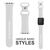NALIA Bracelet Silicone Smart Watch Strap compatible with Apple Watch Strap SE & Series 8/7/6/5/4/3/2/1, 38mm 40mm 41mm, iWatch Fitness Watch Band for Men & Women White