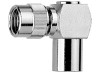 Koaxial-Adapter, 50 Ω, FME-Stecker auf Mini-UHF-Stecker, abgewinkelt, 100024364