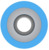 Rundstecker, Ø 4.086 mm, L 20.32 mm, isoliert, gerade, blau, 1,04-2,62 mm², AWG