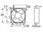 DC-Axiallüfter, 12 V, 80 x 80 x 25 mm, 40 m³/h, 22 dB, Kugellager, Panasonic, AS