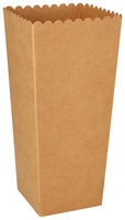 Popcorn Box Pure; 1300ml, 7x7x19.7 cm (LxBxH); braun; 100 Stk/Pck