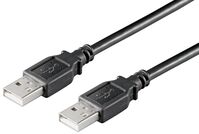 USB2.0 A-A 0,5m M-M, Black Hi-Speed cable USB Kabel