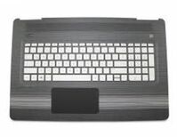 TOP COVER & KEYBOARD SWI 857468-BG1, Housing base + keyboard, Swiss, Keyboard backlit, HP, Pavilion 17-ab000 Einbau Tastatur