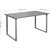 Mesa multiusos DUO-O, tablero recto, A x P 1400 x 800 mm, gris luminoso,