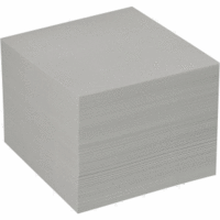 Zettelkasten-Ersatzeinlage 9,8x9,8x8,3cm 700 Blatt graues Recycling Papier