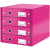Schubladenbox 4 Fächer Karton pink