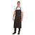 Chef Works Urban Bib Apron in Black & Brown - 100% Cotton - 863(W)x762(L)mm