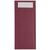 Europochette Kraft Cutlery Pouch with Napkin in Burgundy and Champagne - 600