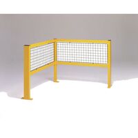Safety barriers - Corner barrier with mesh