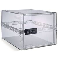 Lockabox One™ - Everyday Lockable Storage Box, clear