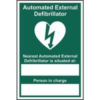 Automated External Defibrillator Nearest Sign