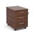 Office mobile pedestal drawers - delivery and install - 3 drawers, walnut