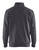 Sweater mit Half-Zip 2-farbig mittelgrau/schwarz - Rückseite