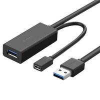 UGREEN US175 USB 3.0 hosszabbító + micro USB kábel 10m fekete (20827)