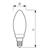 LED Lampe CorePro LEDcandle, B35, E14, 4,3W, 2700K, klar