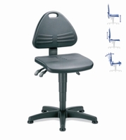Krzesła laboratoryjne Isitec Typ Isitec 1 ze stopkami