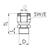 10063074 WISKA ATEX-Verschraubung mit externer Zugentlastung M32x1,5 inkl. O-Ring Messing (CuZn) vernickelt