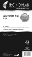 Chronoplan Jahresplan Midi Jahresplan, 2023, Midi, weiß