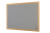 Bi-Office Earth Prime Grey Felt Notice Board with Oak Finish Frame 240x120cm right view