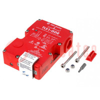 Safety switch: bolting; TLS3-GD2; NC x2; IP66; plastic; red; 24VDC